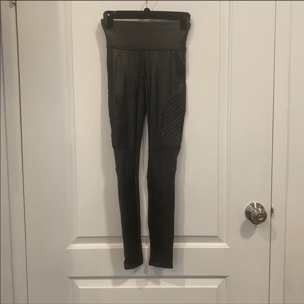 Spanx Faux Leather Moto Leggings - Picture 5 of 6